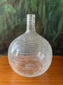 Vase vintage en verre soufflé à la bouche