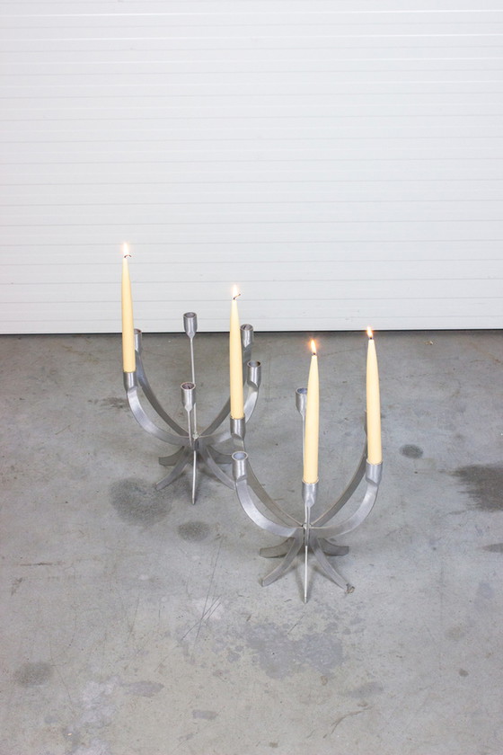 Image 1 of Aluminum candlesticks Sigga Heimis