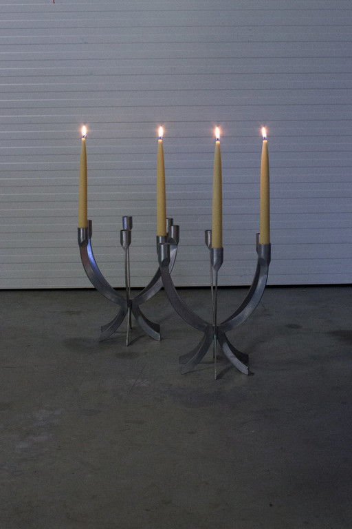 Aluminum candlesticks Sigga Heimis