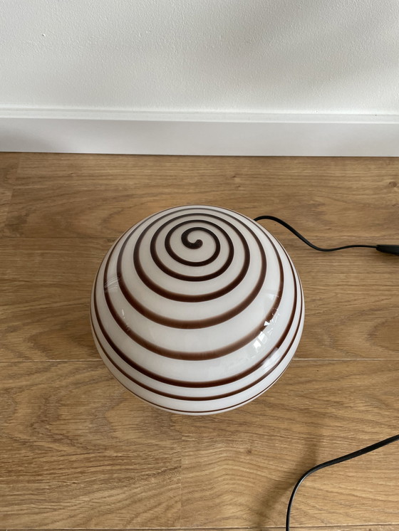 Image 1 of Ilu Di Vetro Swirl Table Lamp