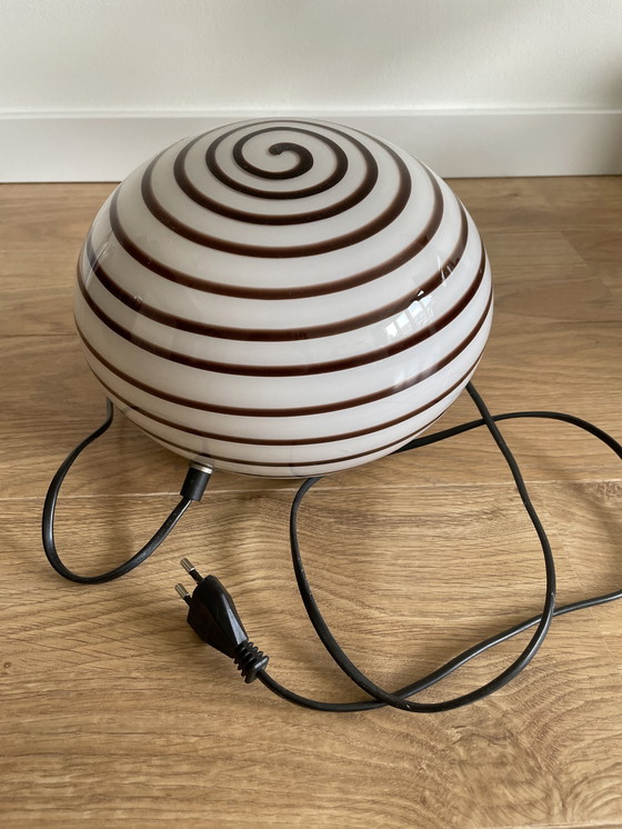 Image 1 of Ilu Di Vetro Swirl Table Lamp