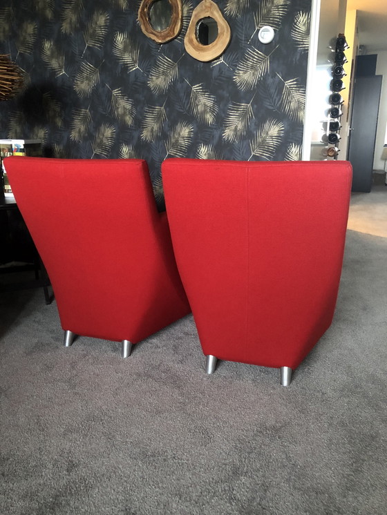 Image 1 of 2x Leolux armchairs