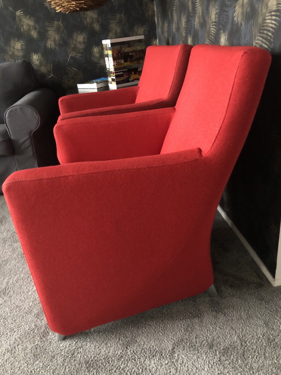 Image 1 of 2x Leolux armchairs