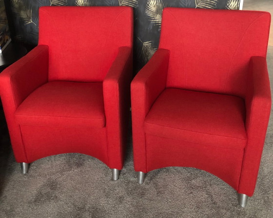 Image 1 of 2x Leolux armchairs