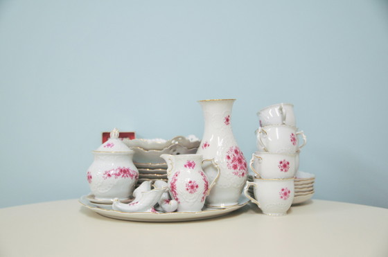 Image 1 of Lindner Kueps Bavaria dinnerware set roses