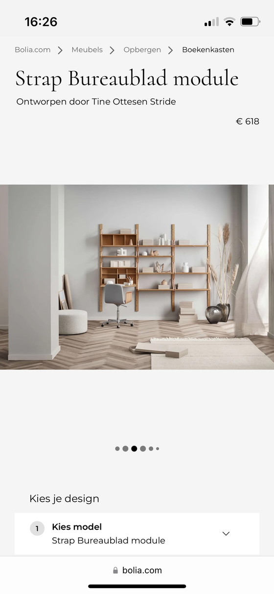 Image 1 of Bolia desk with wall mount