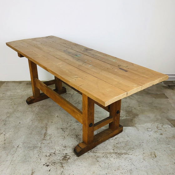 Image 1 of Wooden workshop table