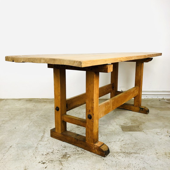 Image 1 of Wooden workshop table