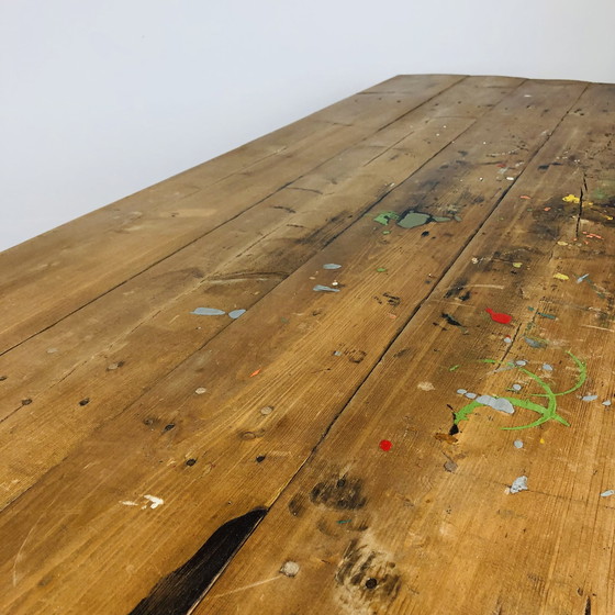 Image 1 of Wooden workshop table