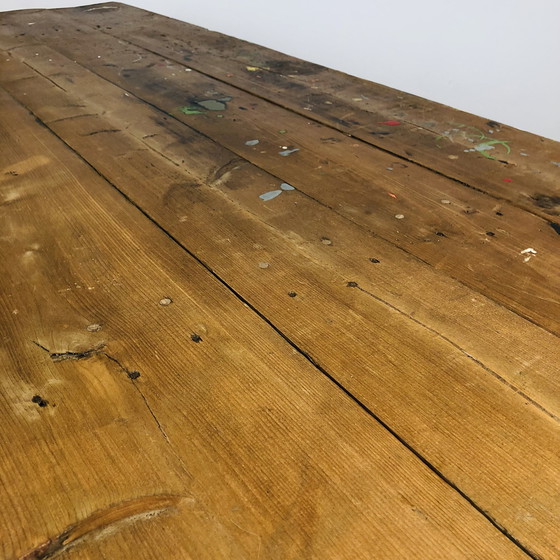 Image 1 of Wooden workshop table