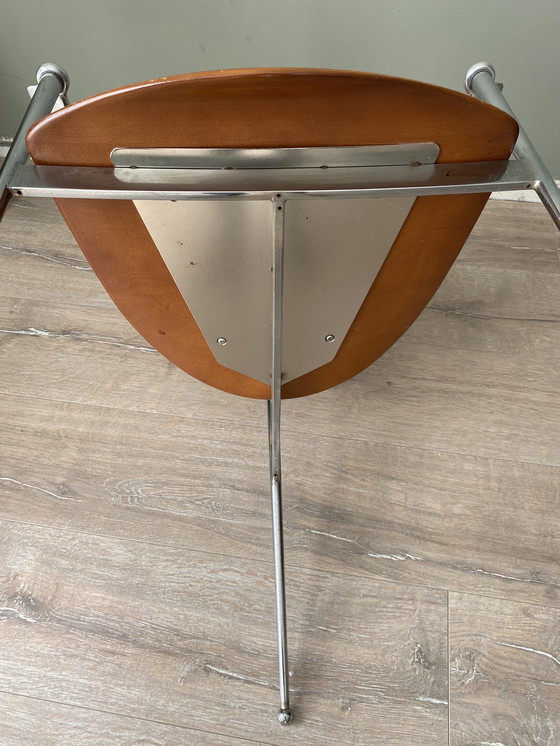 Image 1 of 4x Andreu World tripod dining room chairs