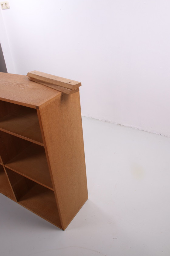 Image 1 of Solid Oak 5 division wall unit by Kurt Ostervig Denmark 1960