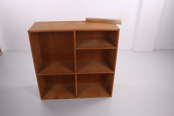 Image 1 of Solid Oak 5 division wall unit by Kurt Ostervig Denmark 1960