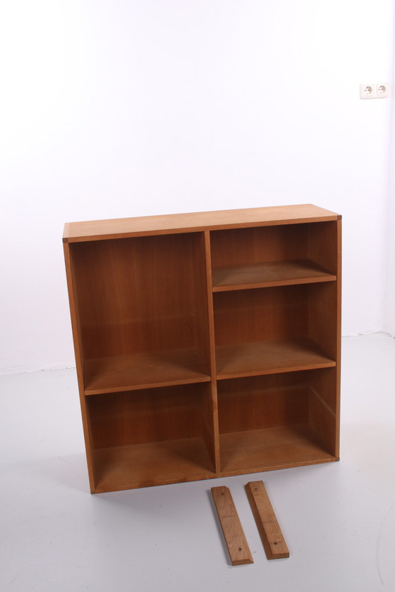 Image 1 of Solid Oak 5 division wall unit by Kurt Ostervig Denmark 1960