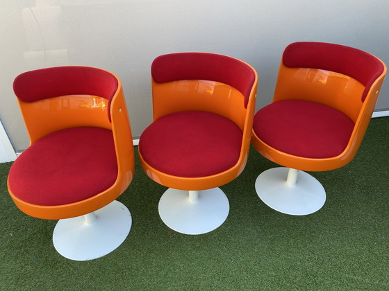 Image 1 of Space age chairs set with table