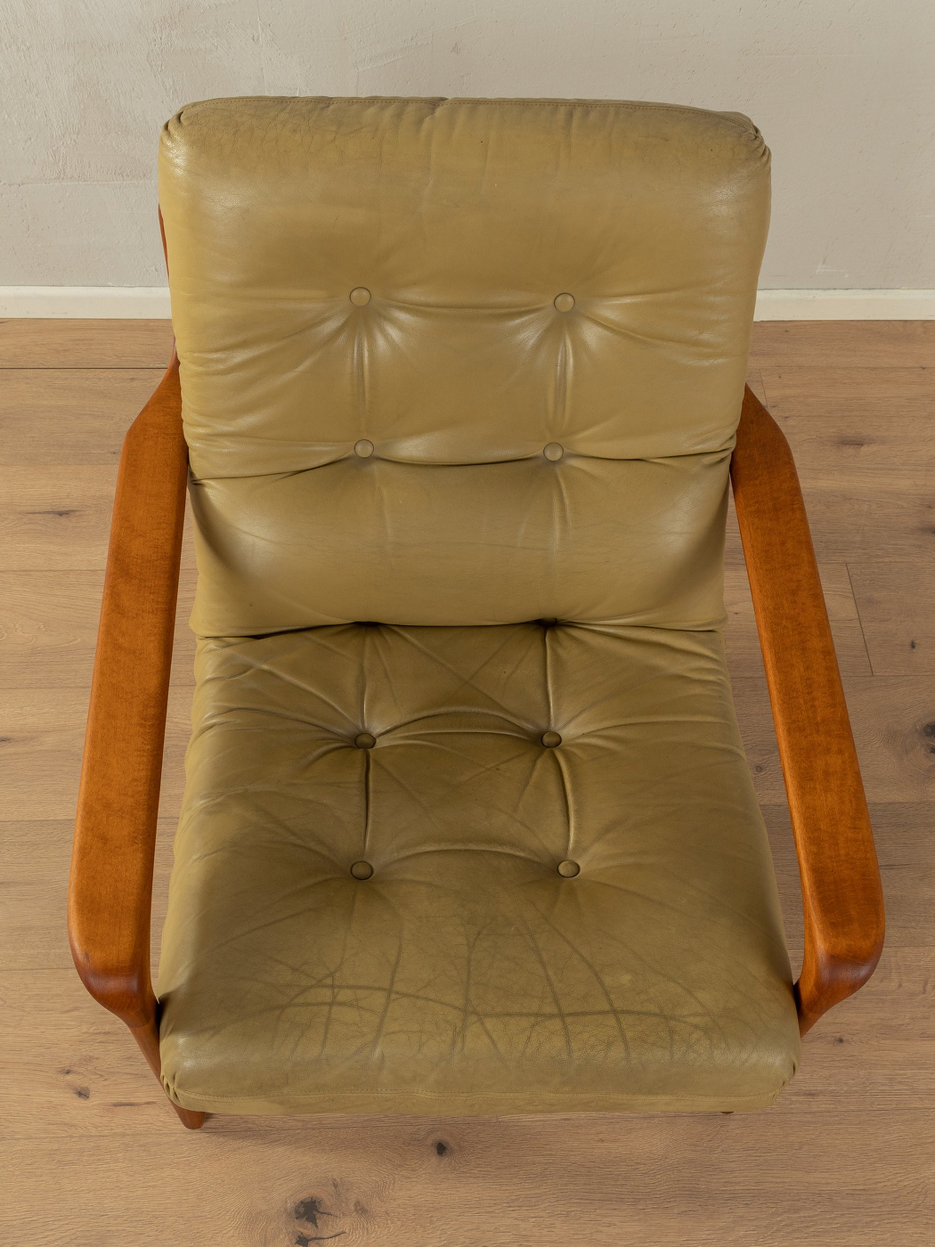 Vintage shop leather armchairs