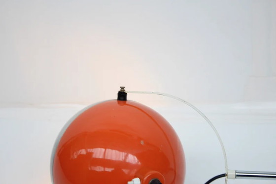 Image 1 of Suspension murale Space Age - Orange et aluminium