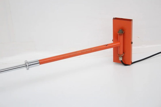 Image 1 of Suspension murale Space Age - Orange et aluminium