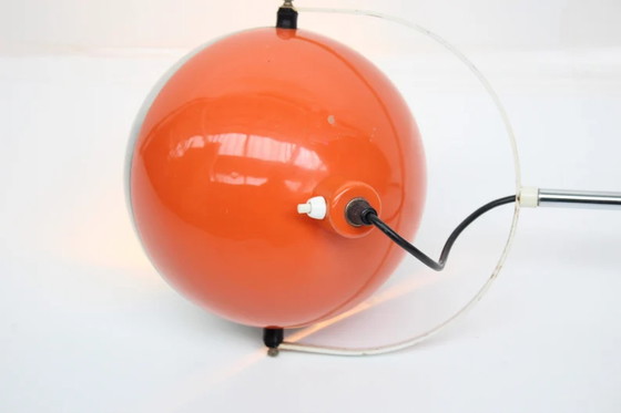 Image 1 of Space age wall pendant - Orange and aluminium