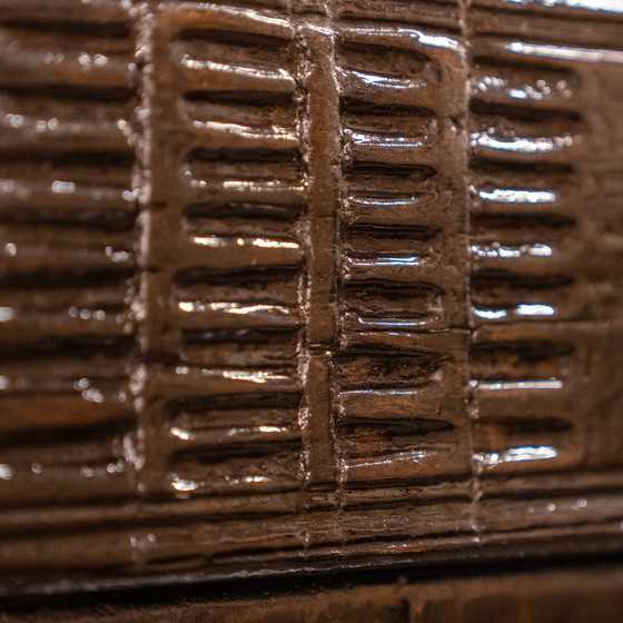 Image 1 of Chinese sideboard in deep dark brown