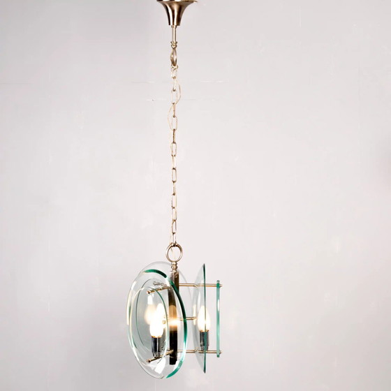 Image 1 of Mid century glass lamp