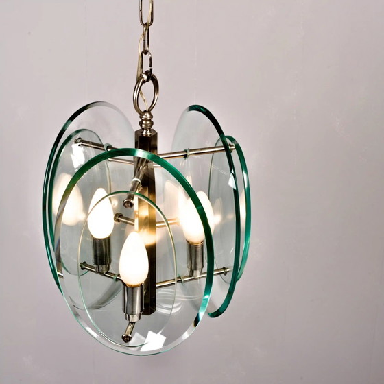 Image 1 of Mid century glass lamp