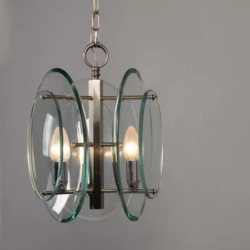 Mid century glass lamp