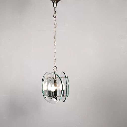 Mid century glass lamp