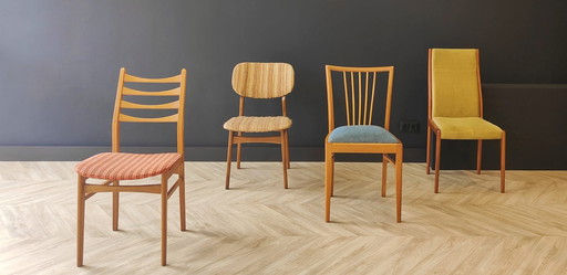 4 x chaises Mid Century