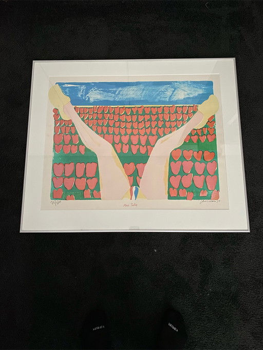 Jan Cremer, silkscreen - Miss Tulip