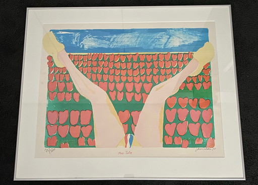 Jan Cremer, silkscreen - Miss Tulip