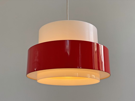 Image 1 of LUXUS hanging lamp red / white