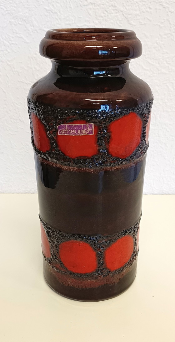 Image 1 of 2x Scheurich fat lava vase