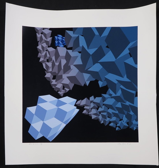 Image 1 of Hans Klaui - silkscreen abstract