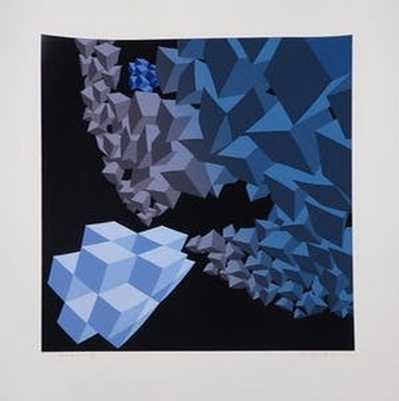 Image 1 of Hans Klaui - silkscreen abstract