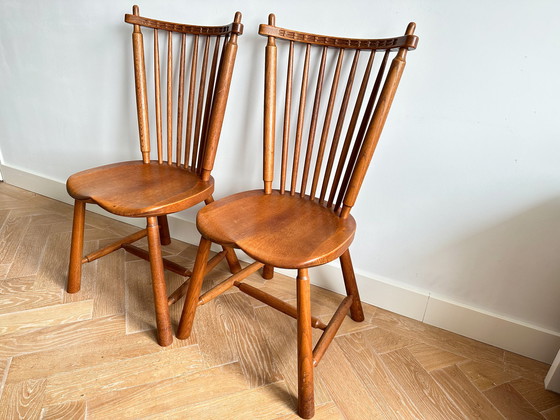 Image 1 of De Ster Gelderland Chairs with Spindle Back