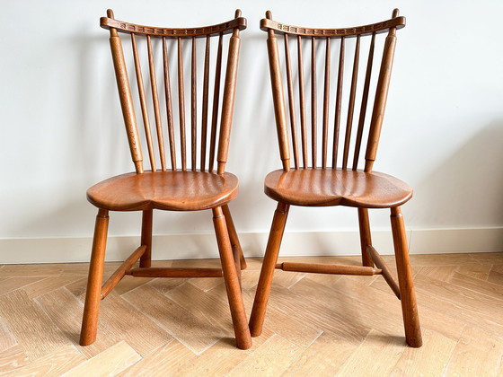 Image 1 of De Ster Gelderland Chairs with Spindle Back