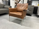 Design On Stock Fauteuil Limec cuir marron