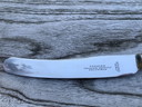 Coltello da tavola vintage in corno di cervo Francis Newton Sheffield