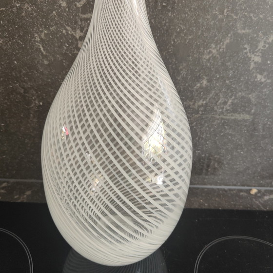 Image 1 of 4x Vase en verre filigrané