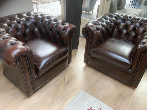 2 sedie Chesterfield