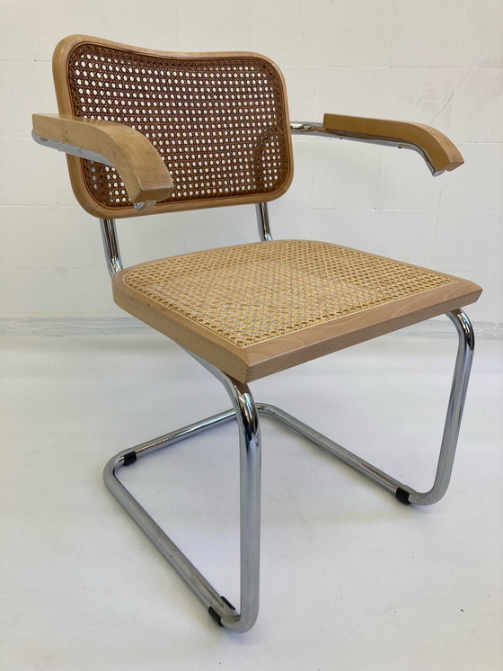 Image 1 of 4x Cidue Cesca chairs by Marcel Breuer