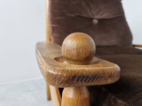 Image 1 of Set of vintage oak sofa's