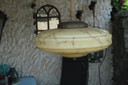 Vintage lamp turtle pattern