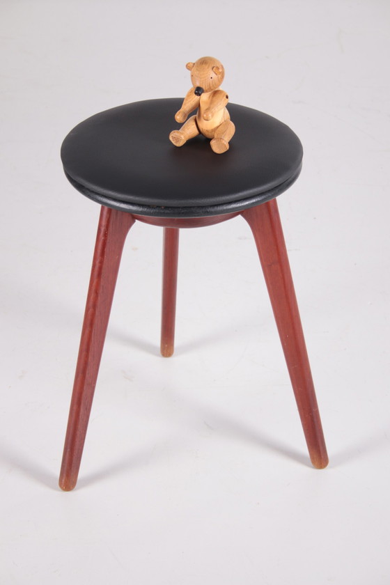 Image 1 of Tabouret d'appoint design danois par Erik Buch réalisé par Domus danica1960s.