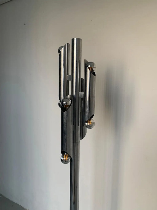 Gaetano Sciolari floor lamp – vloerlampen, Chrome, Modern (photo 2 of 5)