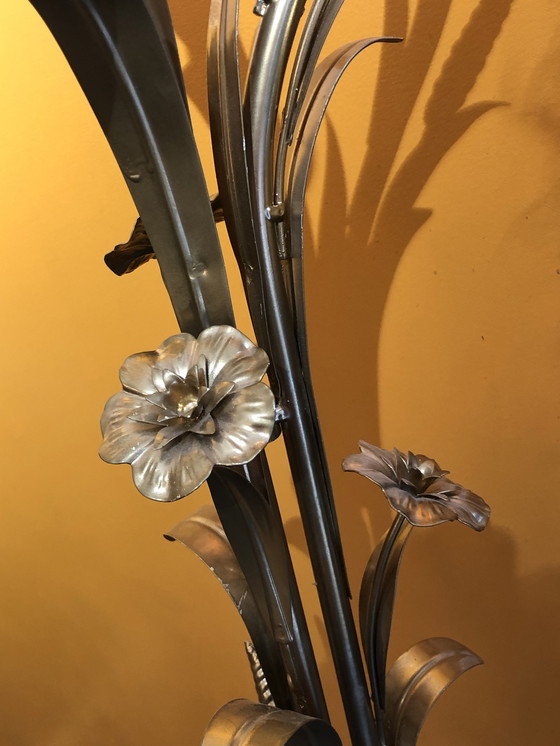 Image 1 of Lampada da terra vintage spighe di grano oro vintage