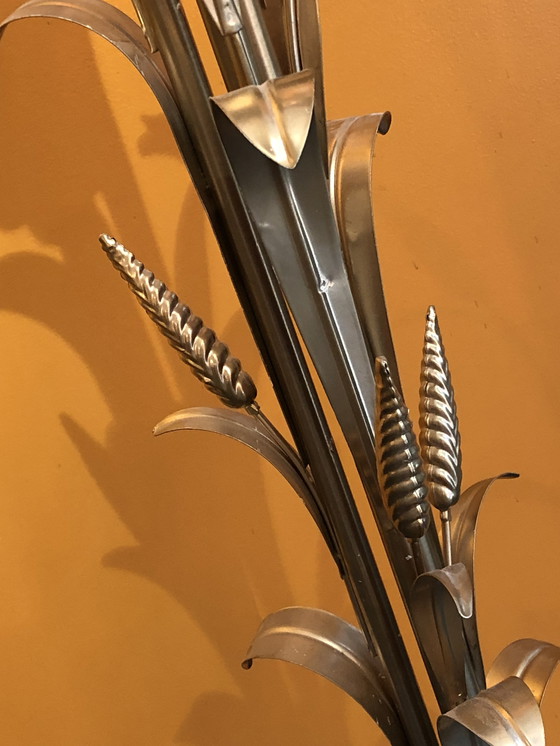 Image 1 of Lampada da terra vintage spighe di grano oro vintage