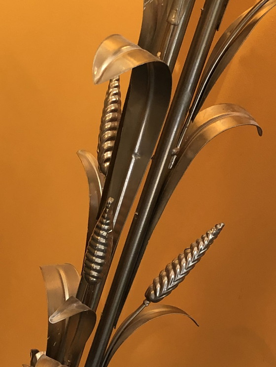 Image 1 of Lampada da terra vintage spighe di grano oro vintage