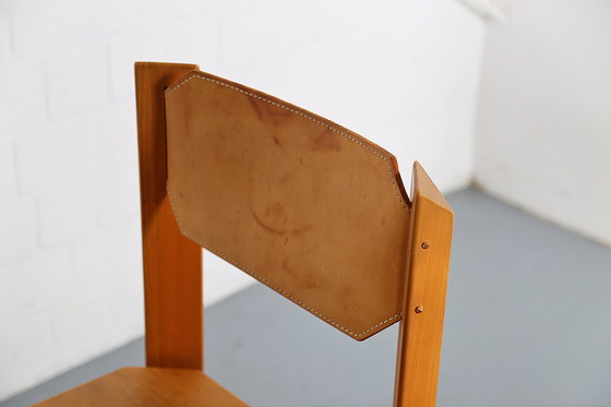 Image 1 of 4 sedie da pranzo vintage in legno di olmo